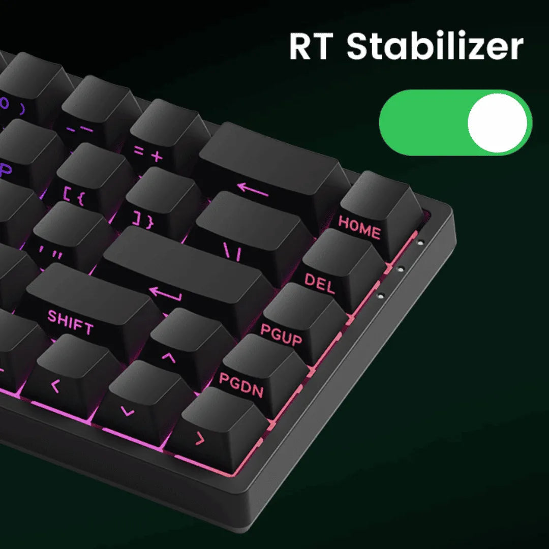 Teclado Magnético Monsgeek FUN68 HE 8K, Preto, Switch Flash