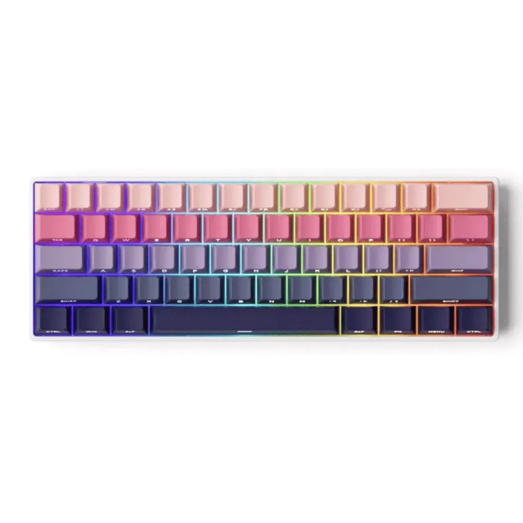 Teclado Magnético Monsgeek FUN60 Ultra 8K SP, Phantom Pink, Switch Akko Glare