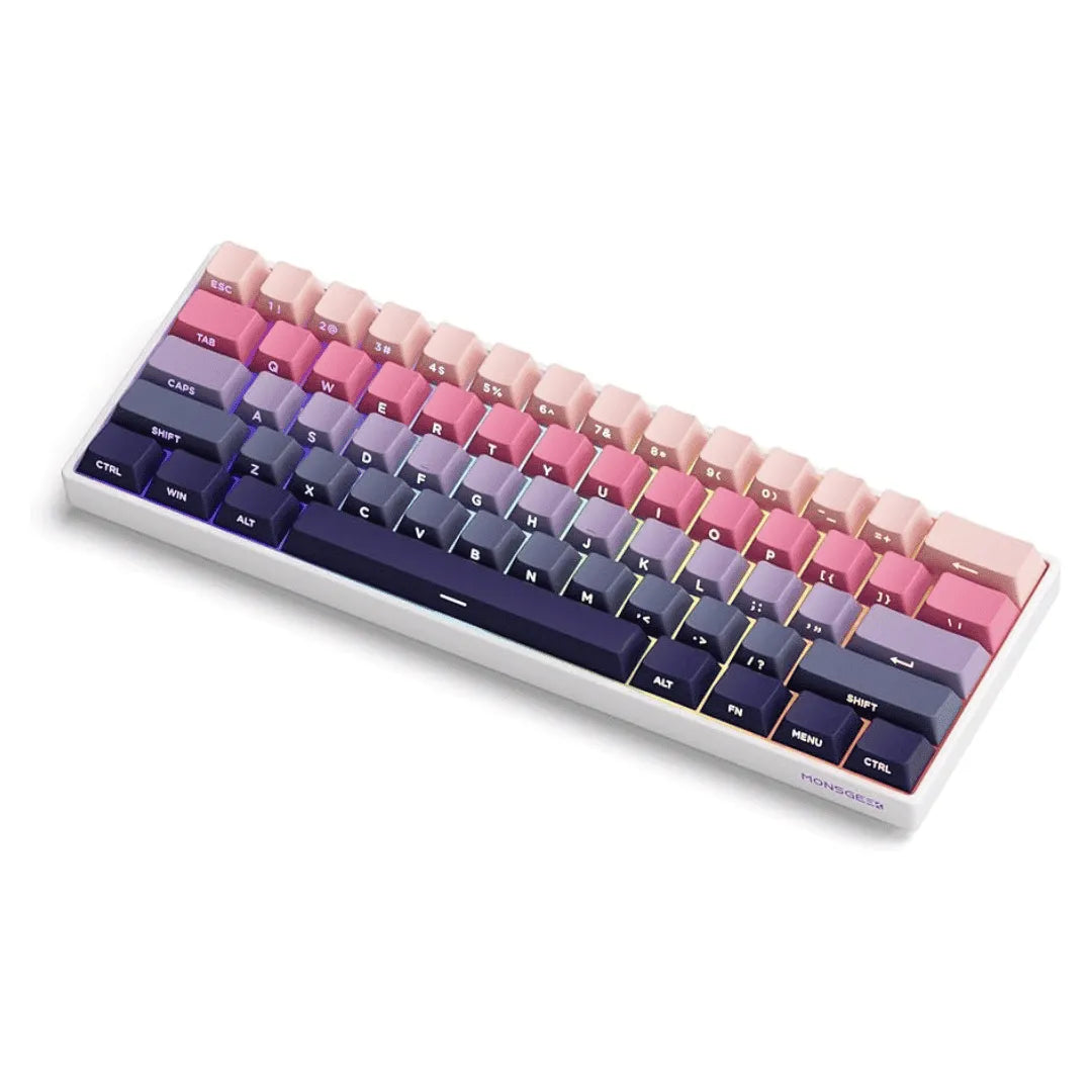 Teclado Magnético Monsgeek FUN60 Ultra 8K SP, Phantom Pink, Switch Akko Glare