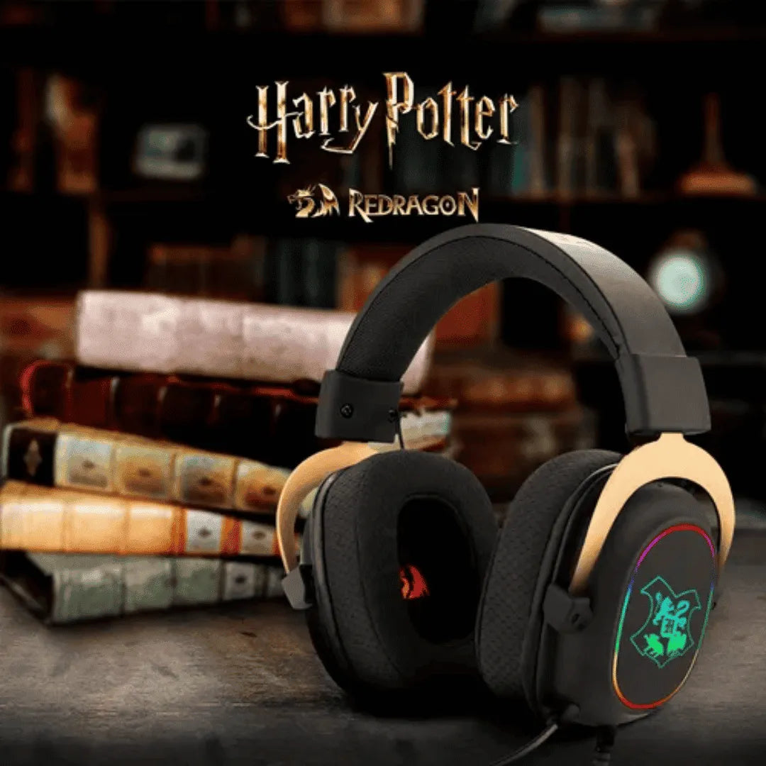 Headset Redragon Zeus Harry Potter Hogwarts RGB