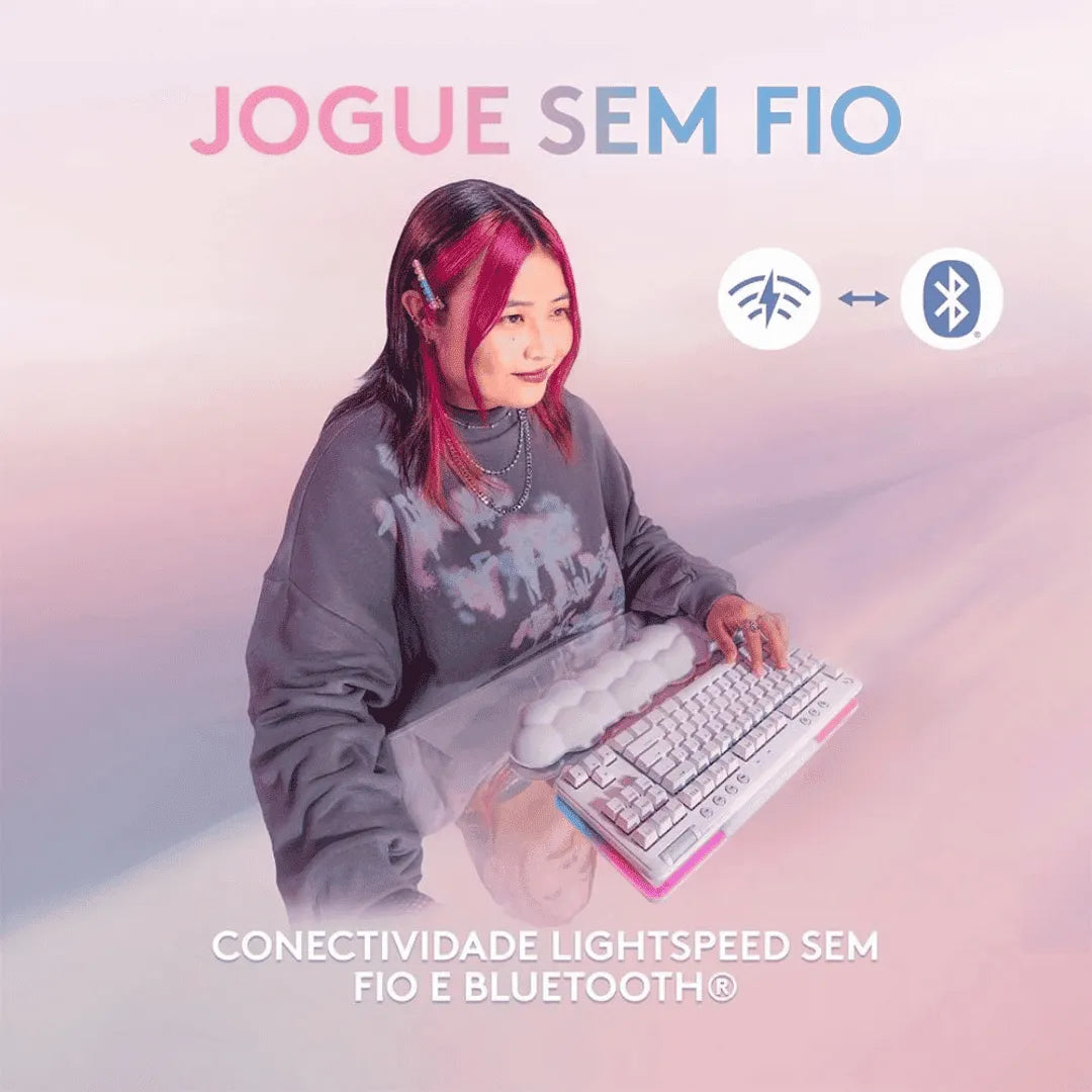 Teclado Mecânico Logitech G715 LIGHTSPEED ABNT2, Switch GX Brown Tactile