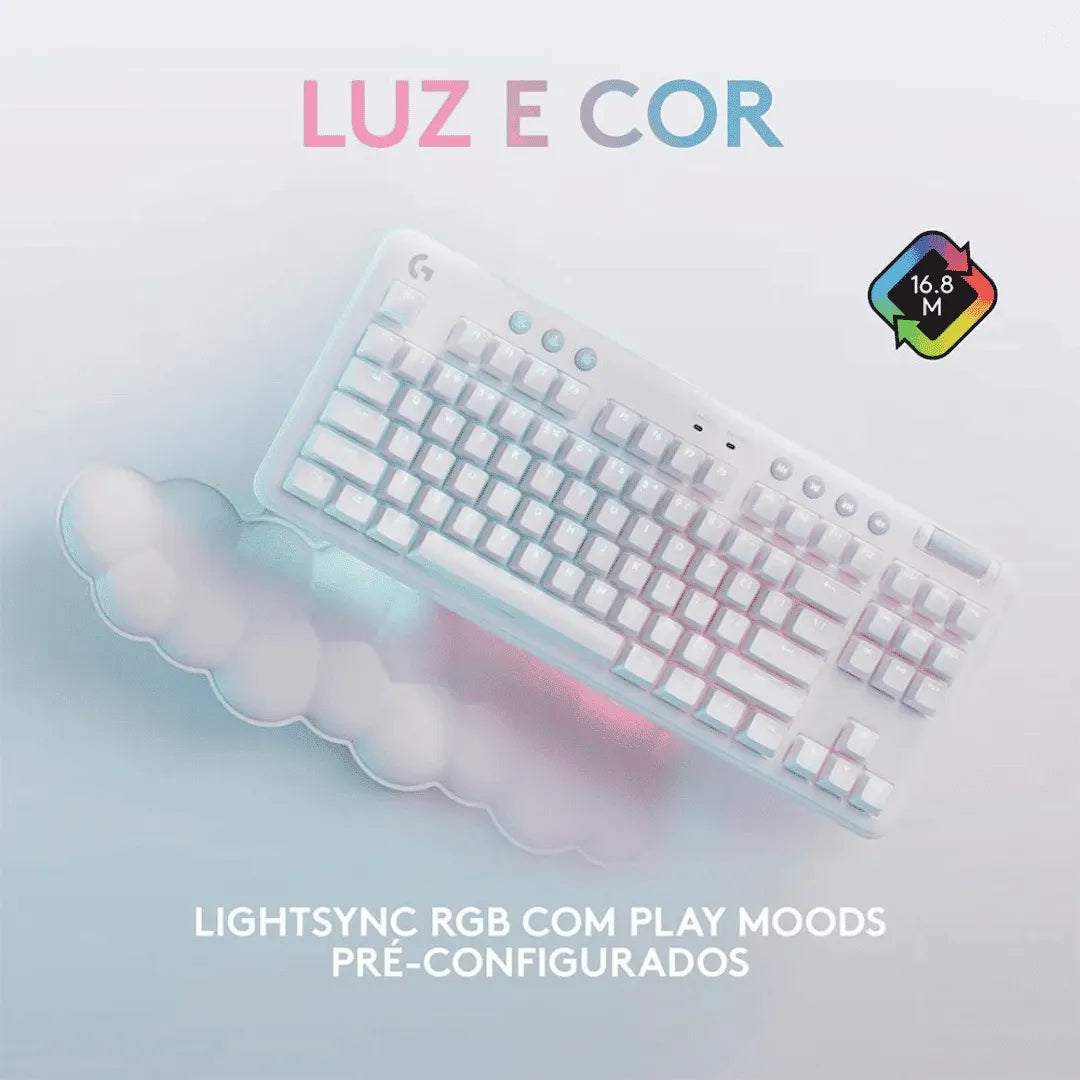 Teclado Mecânico Logitech G715 LIGHTSPEED ABNT2, Switch GX Brown Tactile