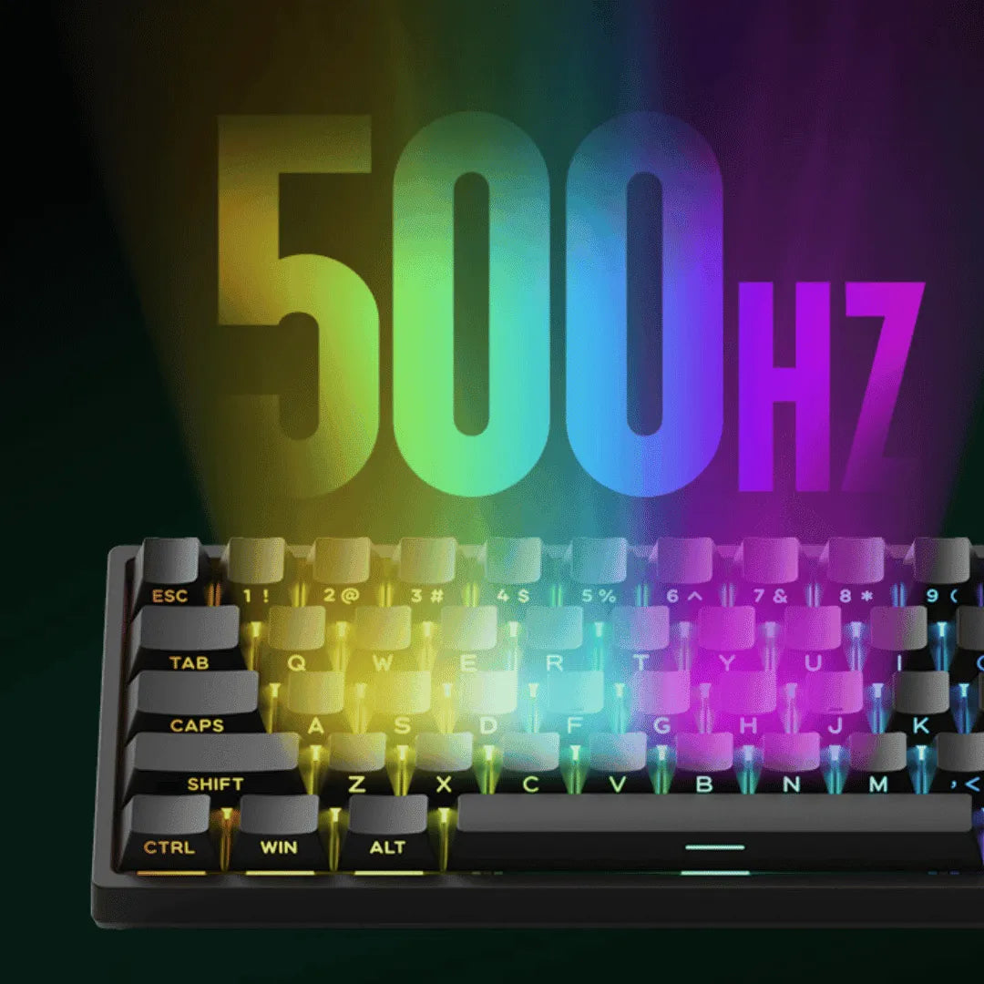 Teclado Magnético Monsgeek FUN68 HE 8K, Preto, Switch Flash
