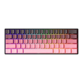 Teclado Magnético Monsgeek FUN60 Ultra 8K SP, Black Pink Gradient, Switch Akko Glare
