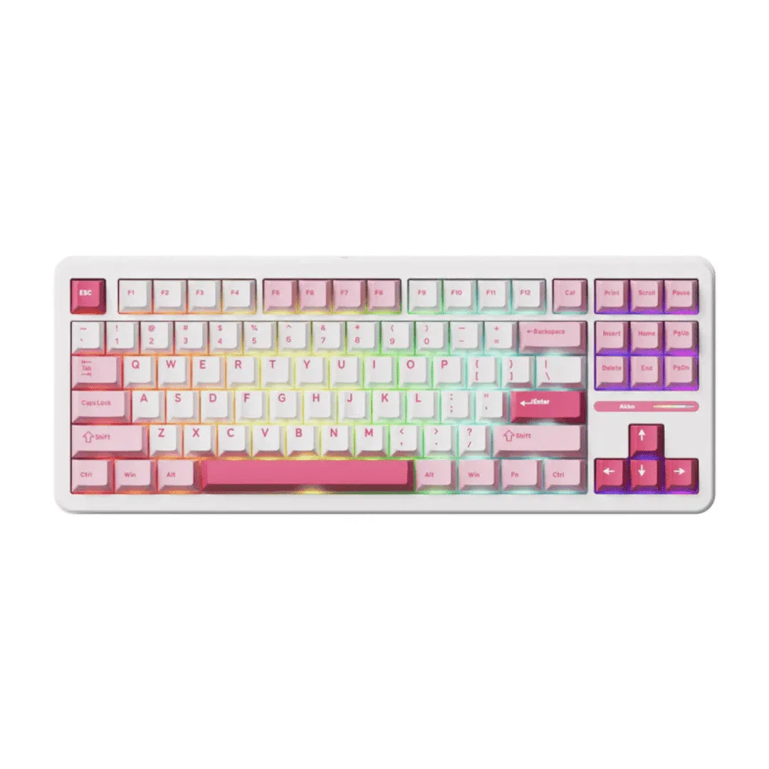 Teclado Mecanico Akko TAC87, Prunus Lannesiana, Switch Stellar Rose