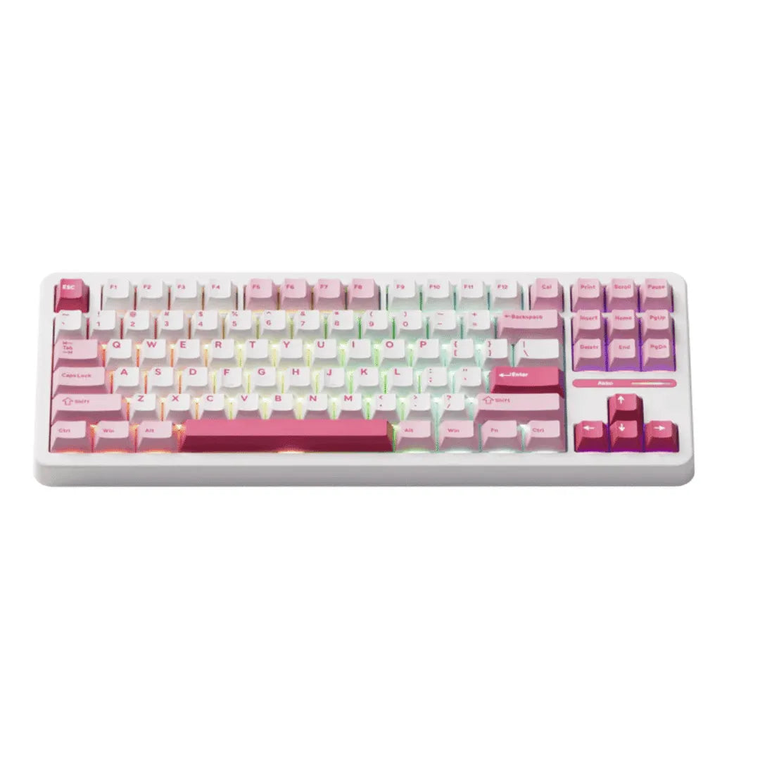 Teclado Mecanico Akko TAC87, Prunus Lannesiana, Switch Stellar Rose