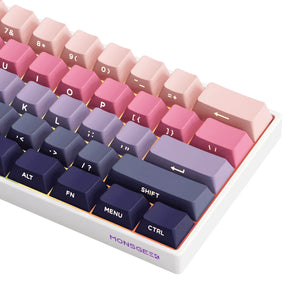 Teclado Magnético Monsgeek FUN60 Ultra 8K SP, Phantom Pink, Switch Akko Glare