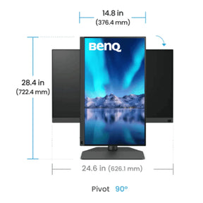 Monitor BenQ para Fotografia SW242Q 60Hz, 24.1", 2K, Adobe RGB
