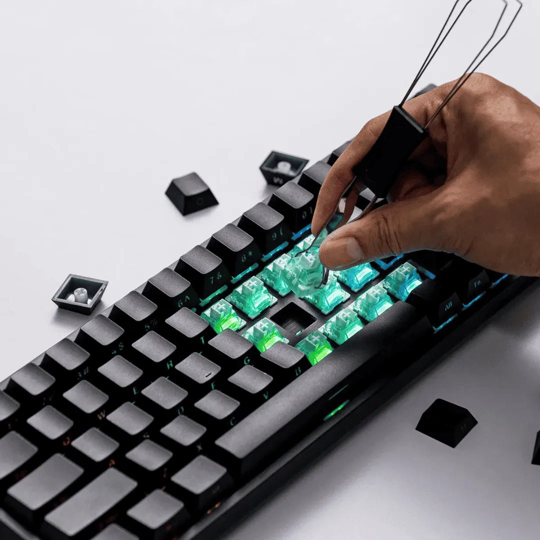 Teclado Magnético Monsgeek FUN68 HE 8K, Preto, Switch Flash