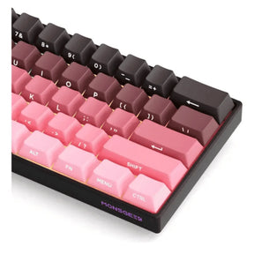 Teclado Magnético Monsgeek FUN60 Ultra 8K SP, Black Pink Gradient, Switch Akko Glare