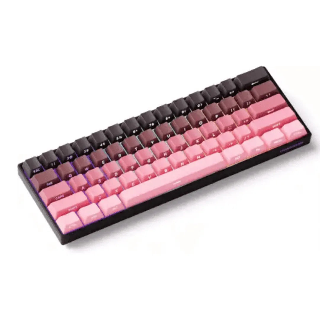 Teclado Magnético Monsgeek FUN60 Ultra 8K SP, Black Pink Gradient, Switch Akko Glare