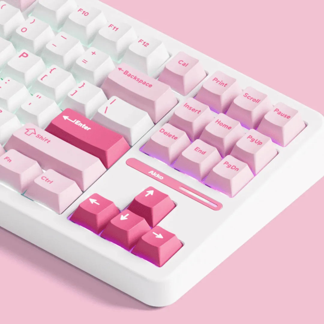 Teclado Mecanico Akko TAC87, Prunus Lannesiana, Switch Stellar Rose