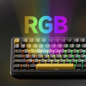 Teclado Mecanico Akko TAC87, Black e Gold, Switch Mirror