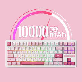 Teclado Mecanico Akko TAC87, Prunus Lannesiana, Switch Stellar Rose