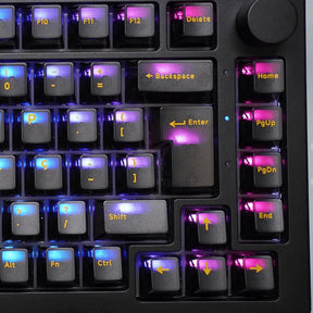 Teclado Mecânico Akko 5075S Clear Black ABNT2 RGB, Switch Cream Black V3 PRO